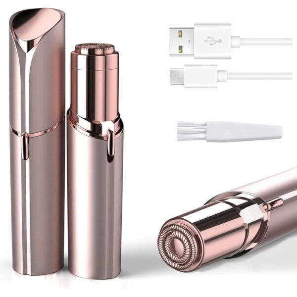 جهاز ازالة شعر الوجه قابل لاعادة الشحن بمنفذ USB للنساء SKU:1010